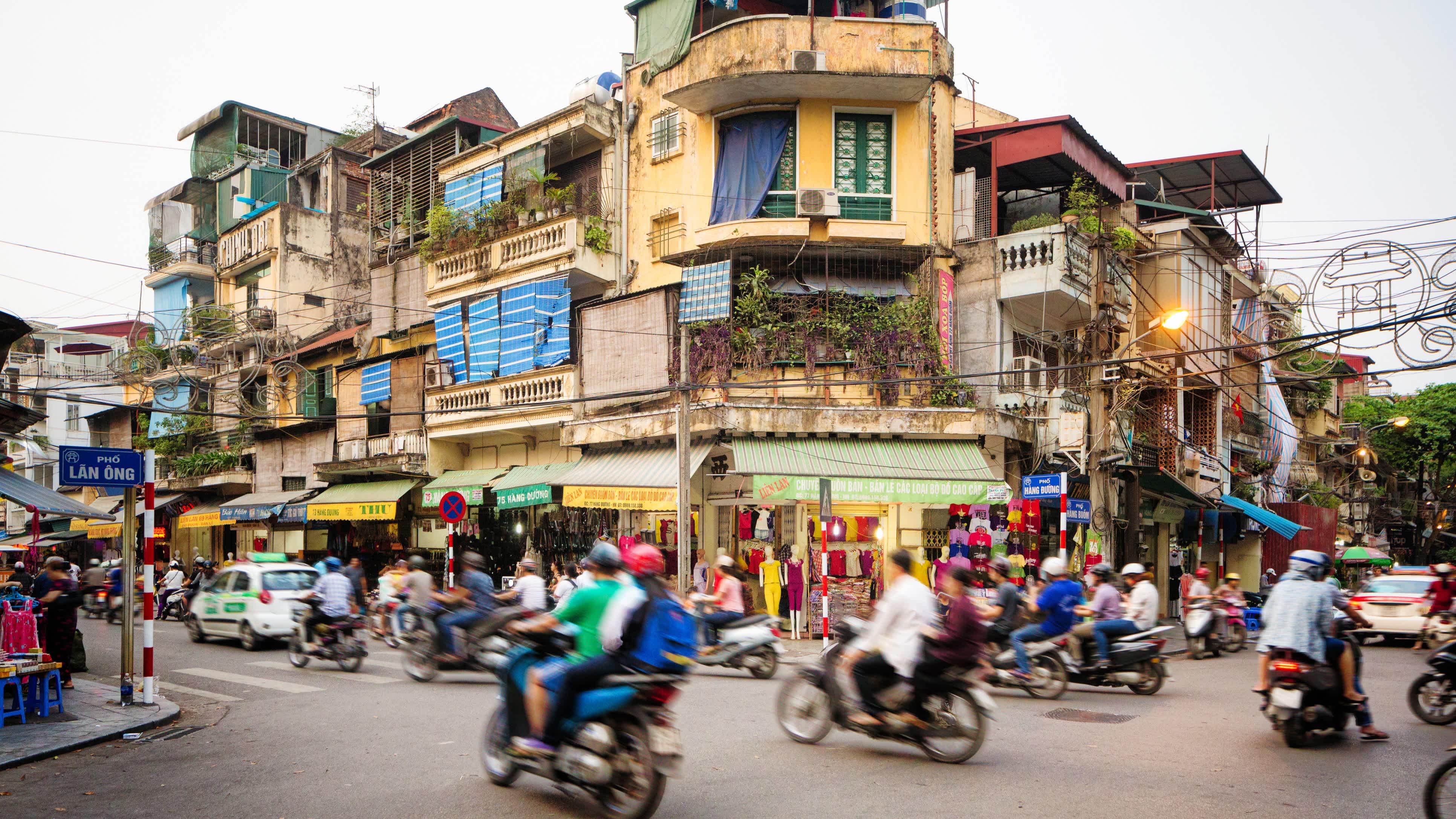 Hanoi Old Quarter on a mild March day